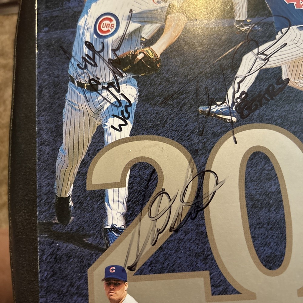 2001 Chicago Cubs Program with Autographs