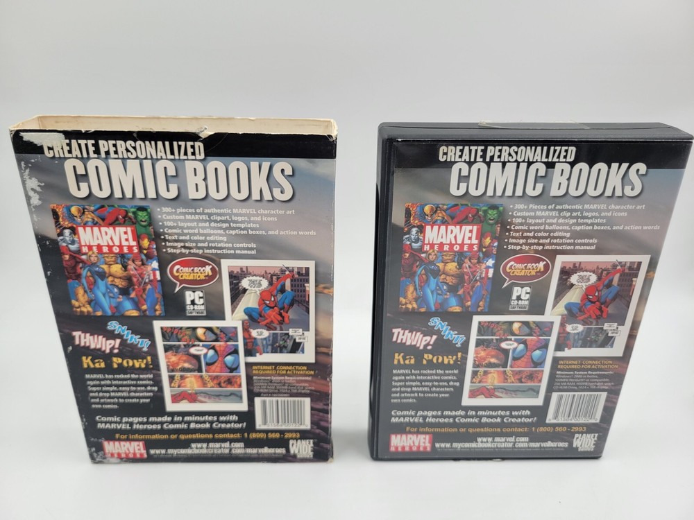 Marvel Heroes Comic Book Creator PC CD-ROM Planet Wide Games Create Comic Pages!