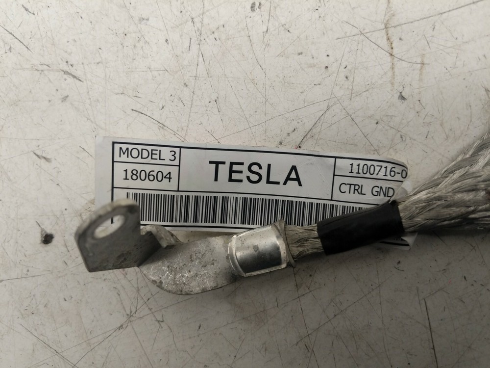 ⭕ 2017-2023 Tesla Model 3 Front Control Chassis Ground Cable Strap 1100716-00-D