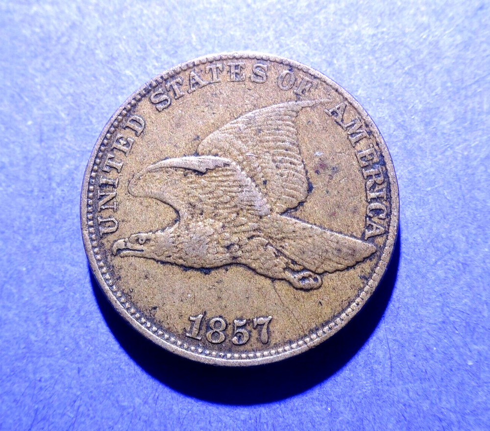 1857 Flying Eagle Cent  XF