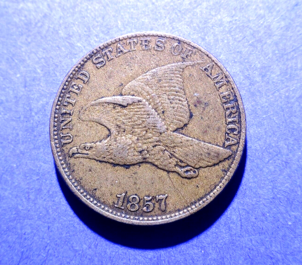 1857 Flying Eagle Cent XF
