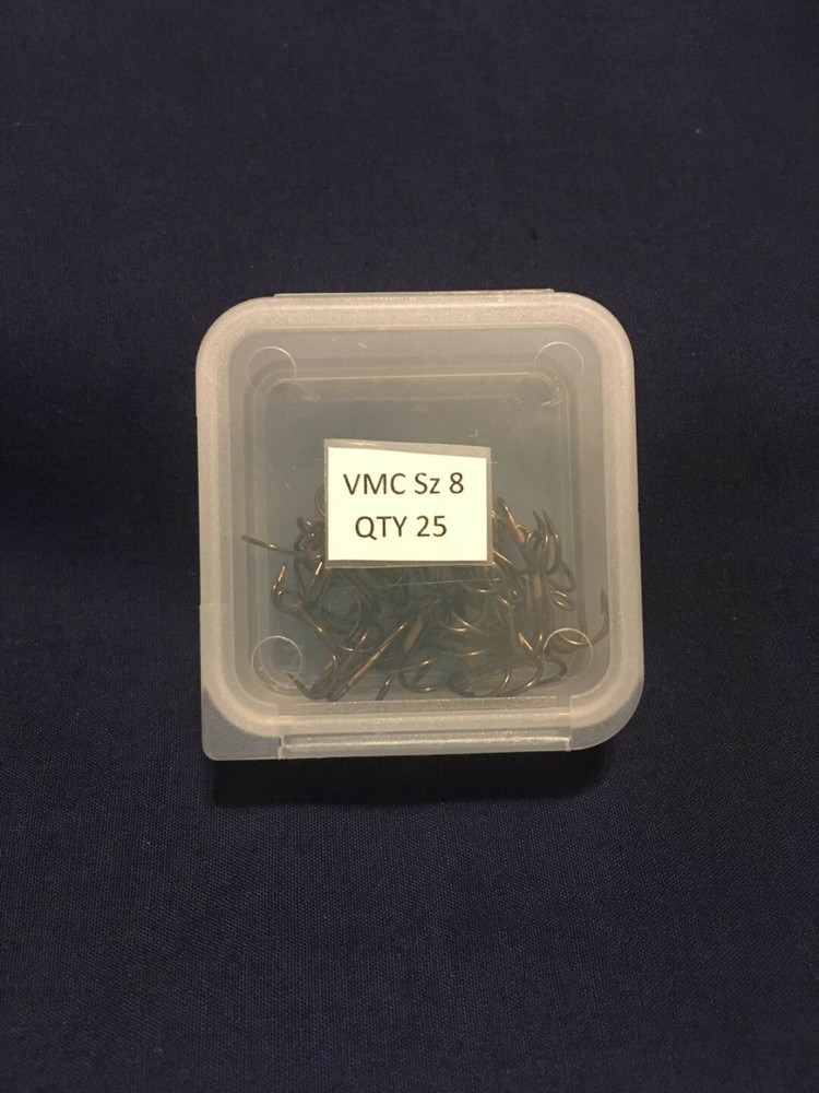 Split Shank / Split Treble / Clip in Treble Hooks Size 8 (25 Hook Pack)