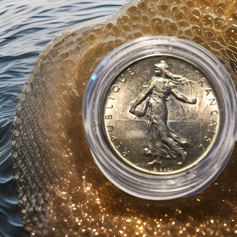 1 Franc Semeuse 1960 / Almost Uncirculated (Encapsulated)