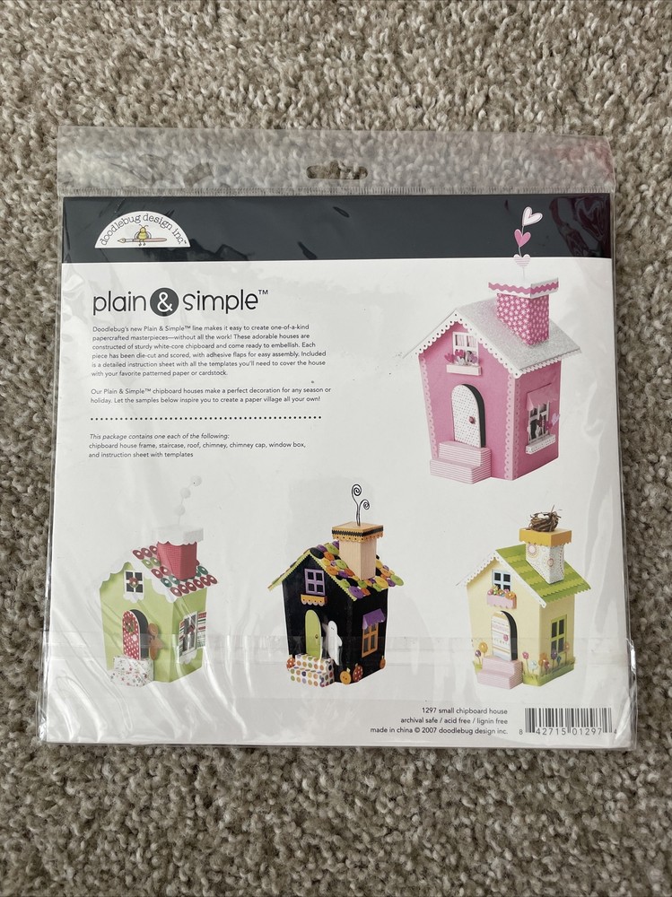 Doodlebug Design 2007 Small Clipboard House #1297 NEW