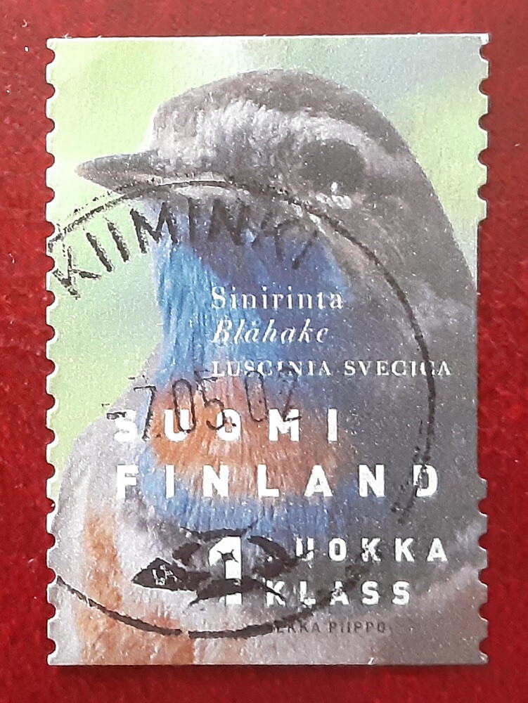 FINLAND 1999 1st Class Red-Spotted Bluethroat Kiiminki Postmark Superb 8594