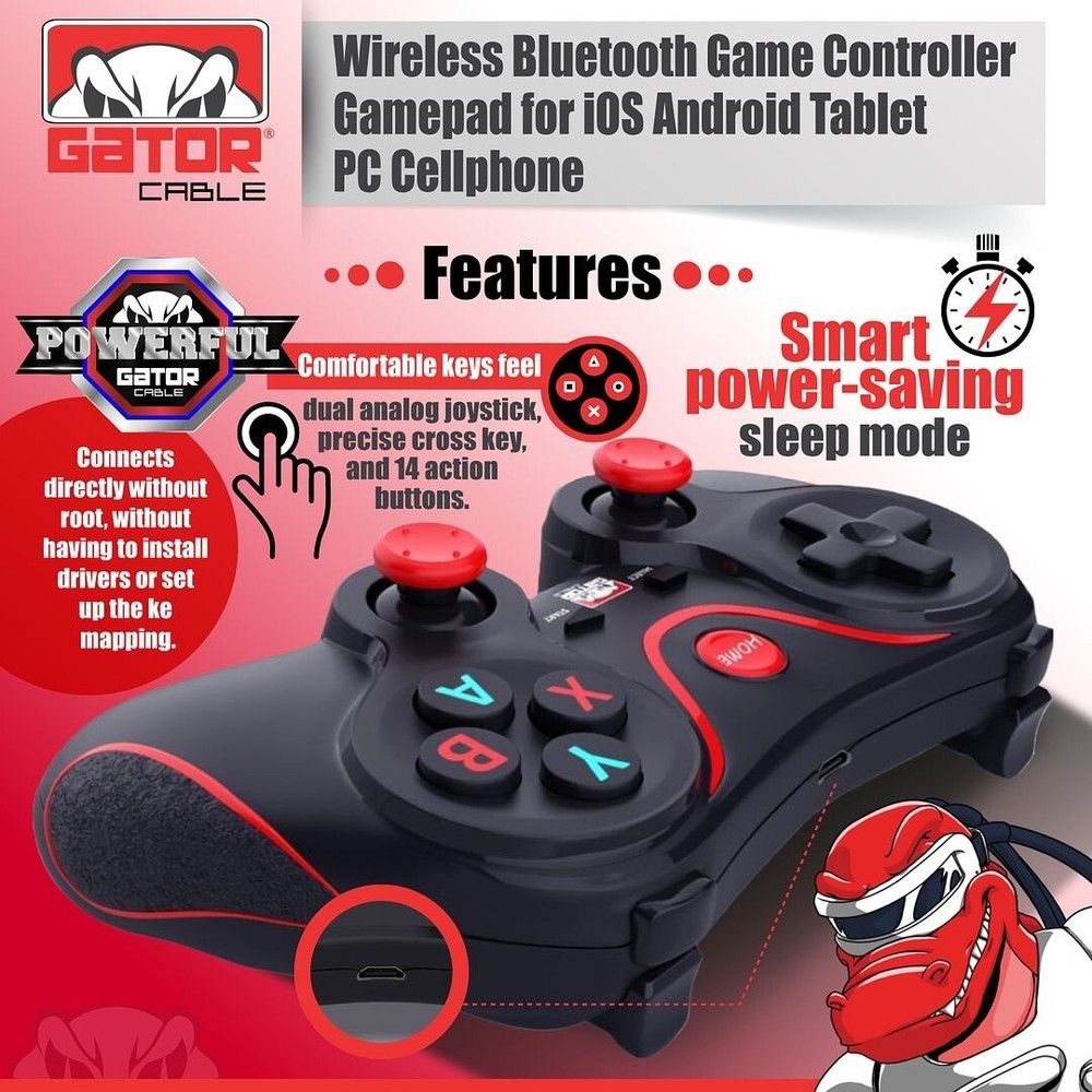 Wireless Game Controller Bluetooth 5.0 Gamepad For Android iOS iPhone Tablet PC