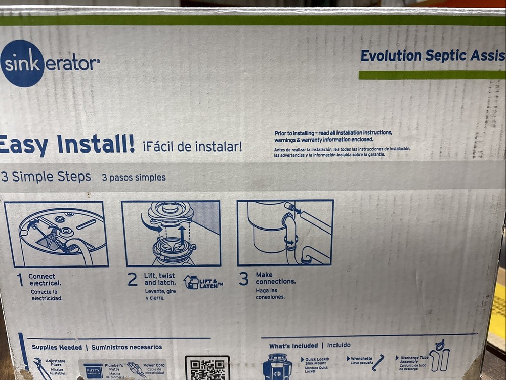 InSinkErator Evolution Septic Assist 3/4 HP Household Garbage Disposer