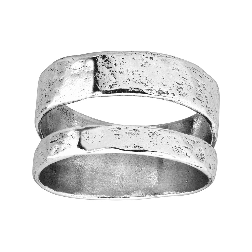 Silpada 'Double Spaced' Two Bar Ring in Sterling Silver 10