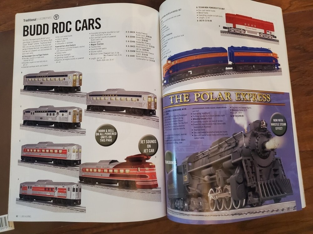 Lionel Train Catalogs 2011 Signature Edition & Volume 2