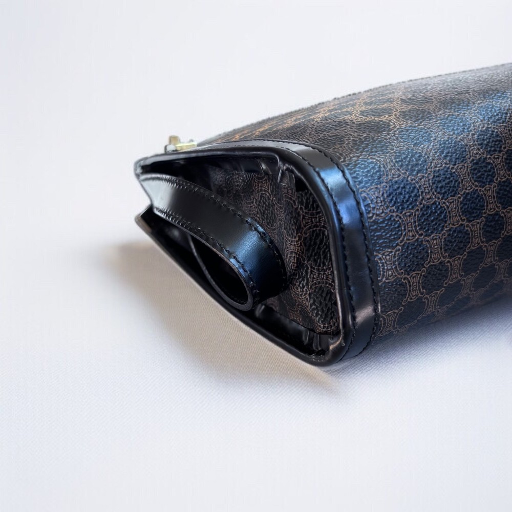 CELINE Clutch Bag Macadam Authentic