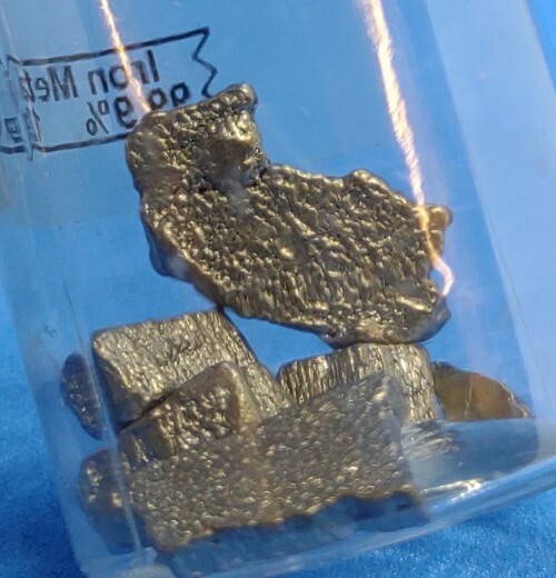 Iron Metal 12g, Element samples, 99.9% pure, Periodic Table, under Argon