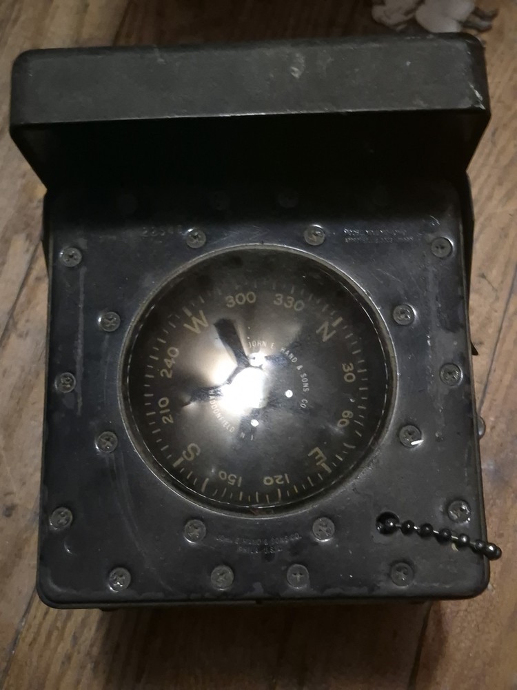 Vintage John E. Hand & Sons Co. Marine Compass