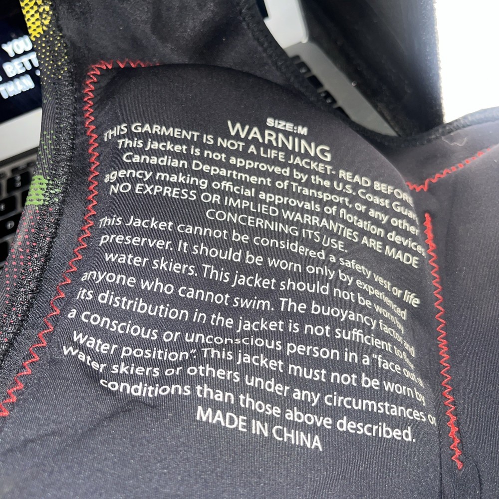 Quiksilver Wetsuit Jacket Vest Surf Wakeboard Medium