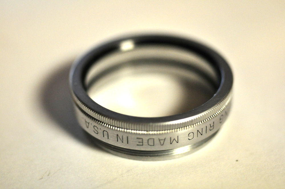 Kodak ser. V thread adapter to accept a series V filter. With retaining ring.