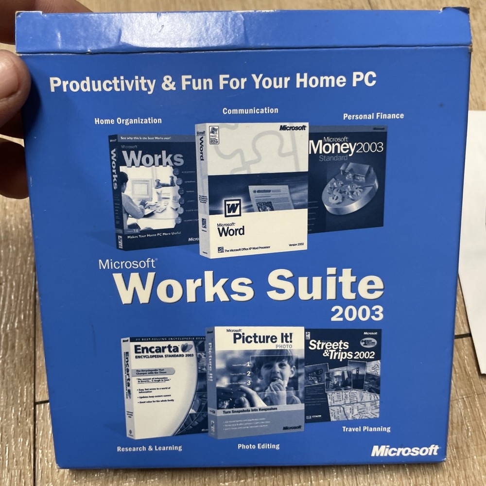 Microsoft Works Suite 2003 (Retail) (1 User/s) - Full Version for Windows