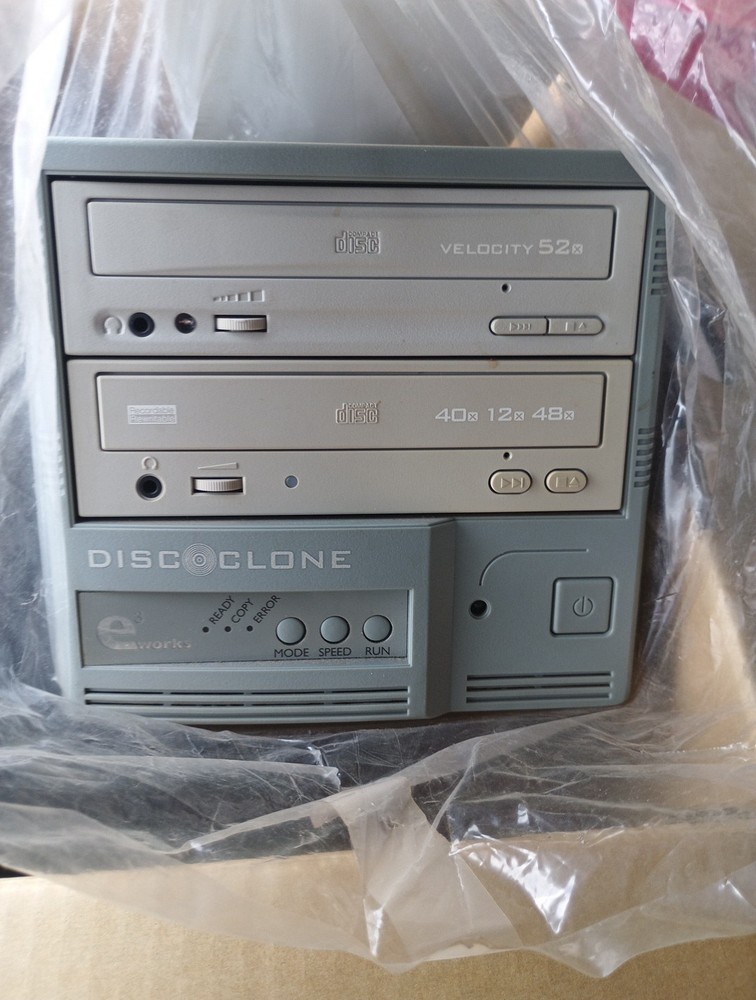 E3 Works Disc Clone CD Burner With Power And USB Cord - Great Bundle- Mint-