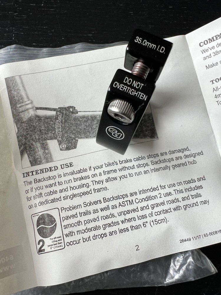 PROBLEM SOLVERS 35mm Backstop / Two Cable with Slots