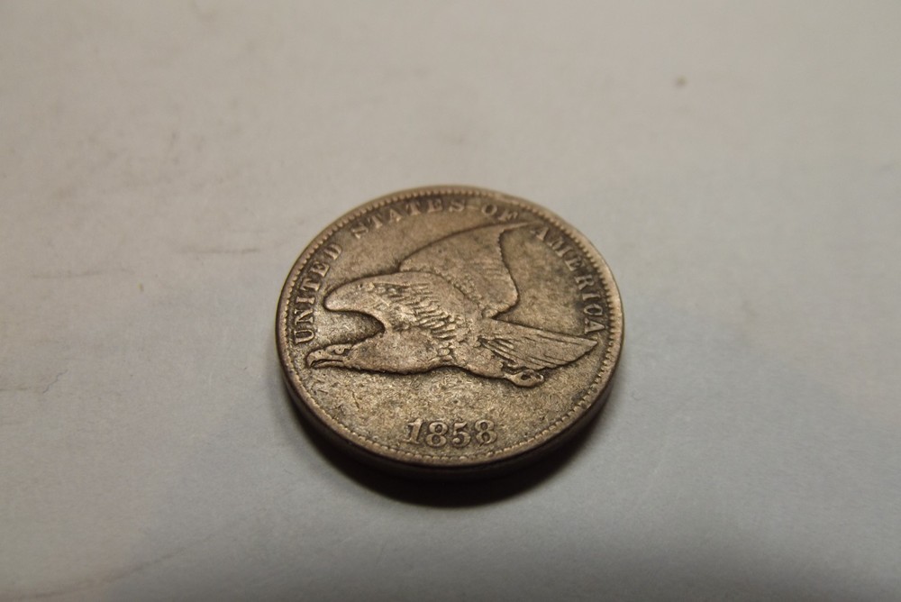 1858 Flying Eagle Cent Fine or better Nice Looking Original Coin