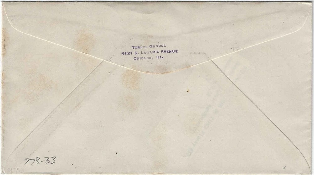 FDC # 778-33 -- Tipex -- Gundel