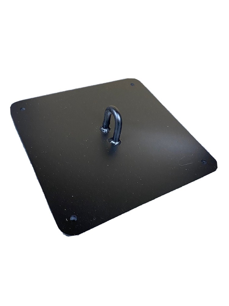 Dog leash hook plate