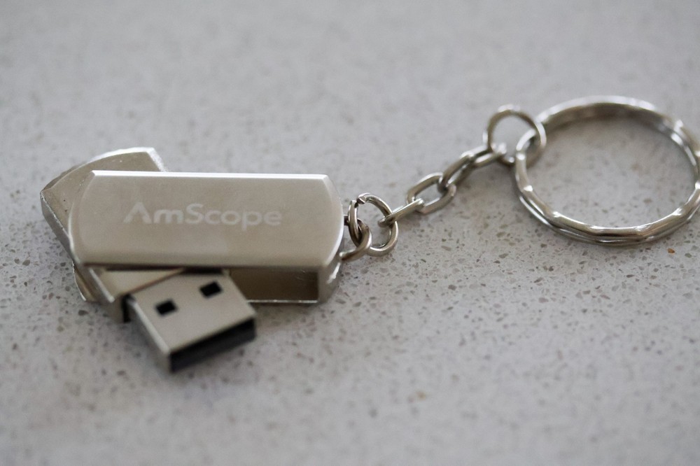 AmScope MU503B 5MP USB Microscope Camera - Full Kit, Original Box, 10 months old