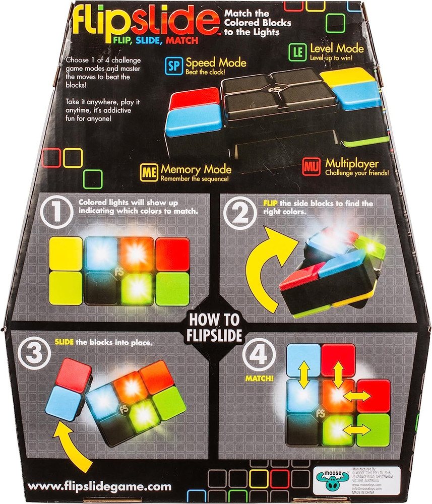 Flipslide Game - Electronic Handheld Game | Addictive Multiplayer Puzzle Game of
