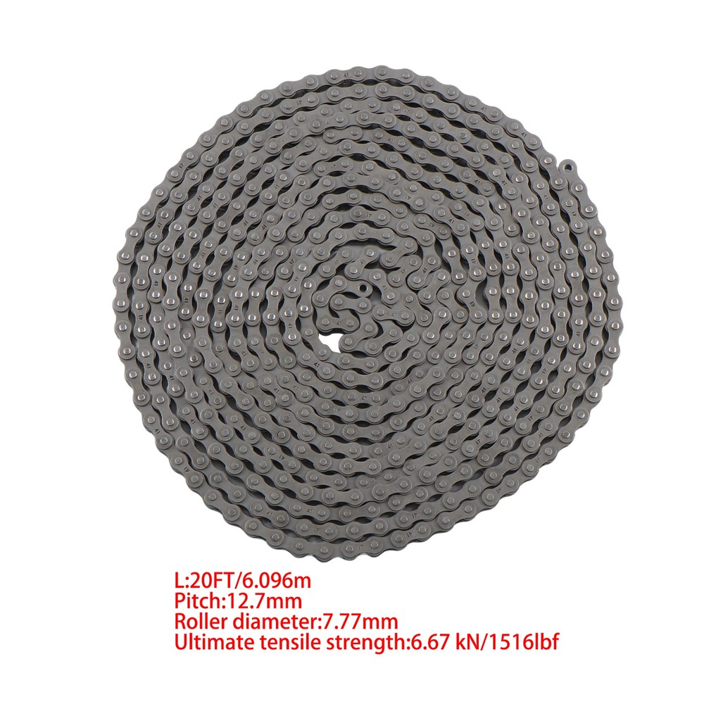 Roller chain with 2 connectors #41 20 Feet