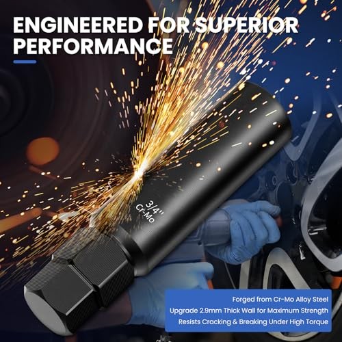 Wheel Lock Removal Kit & Master Key for 10PCS Spline Lug Nut Socket Set
