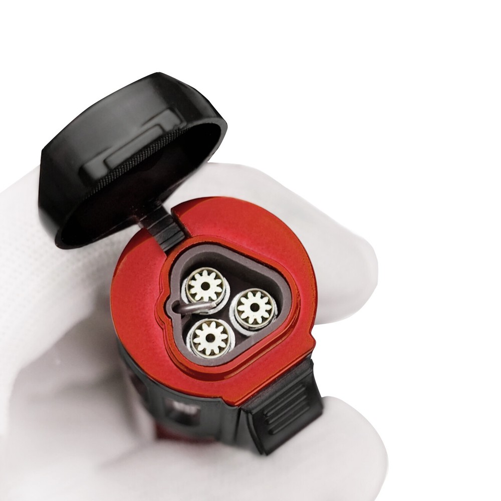 Torch Lighter Butane Cigar Lighter Adjustable Refillable Triple Jet Flame