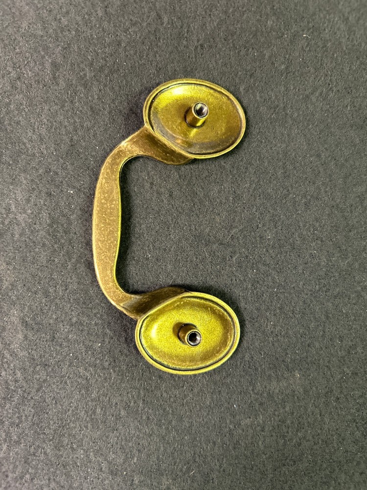 3" Fixed Bail Pull with Rosettes Antique Lancaster