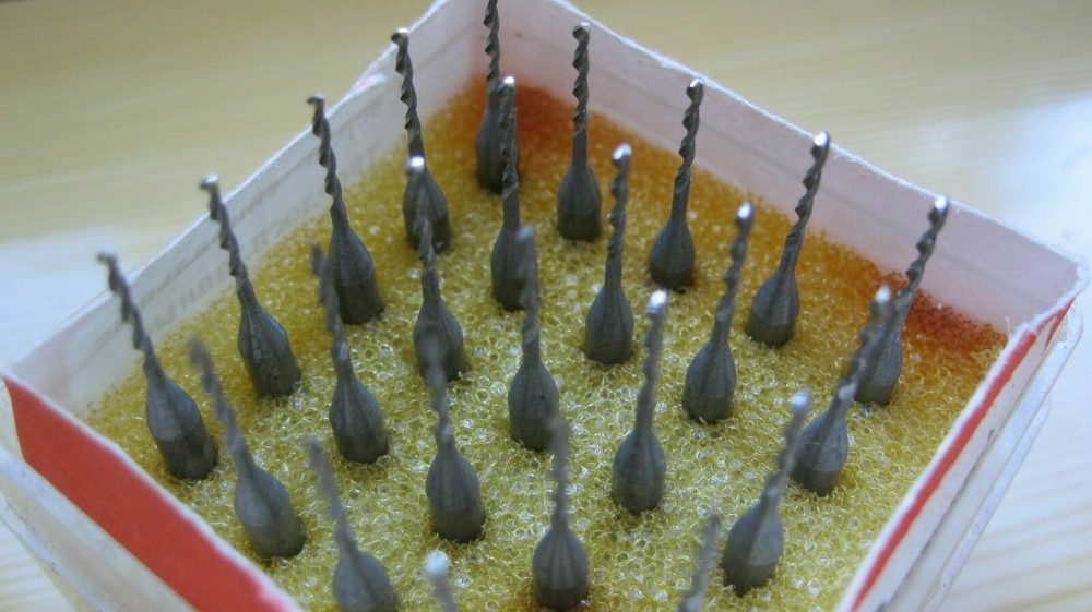 10 PCS D 1,0 mm - 1,5 mm d3 mm. SOLID CARBIDE DRILL PCB.