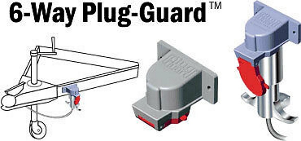 Trailer Plug Protector for 4, 5 or 6 way round plugs ~ Keeps out dirt!