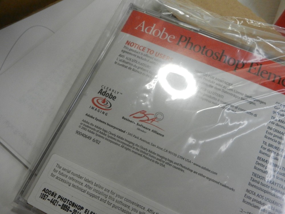 Adobe PHOTOSHOP ELEMENTS 2.0 PC-Mac VG!!