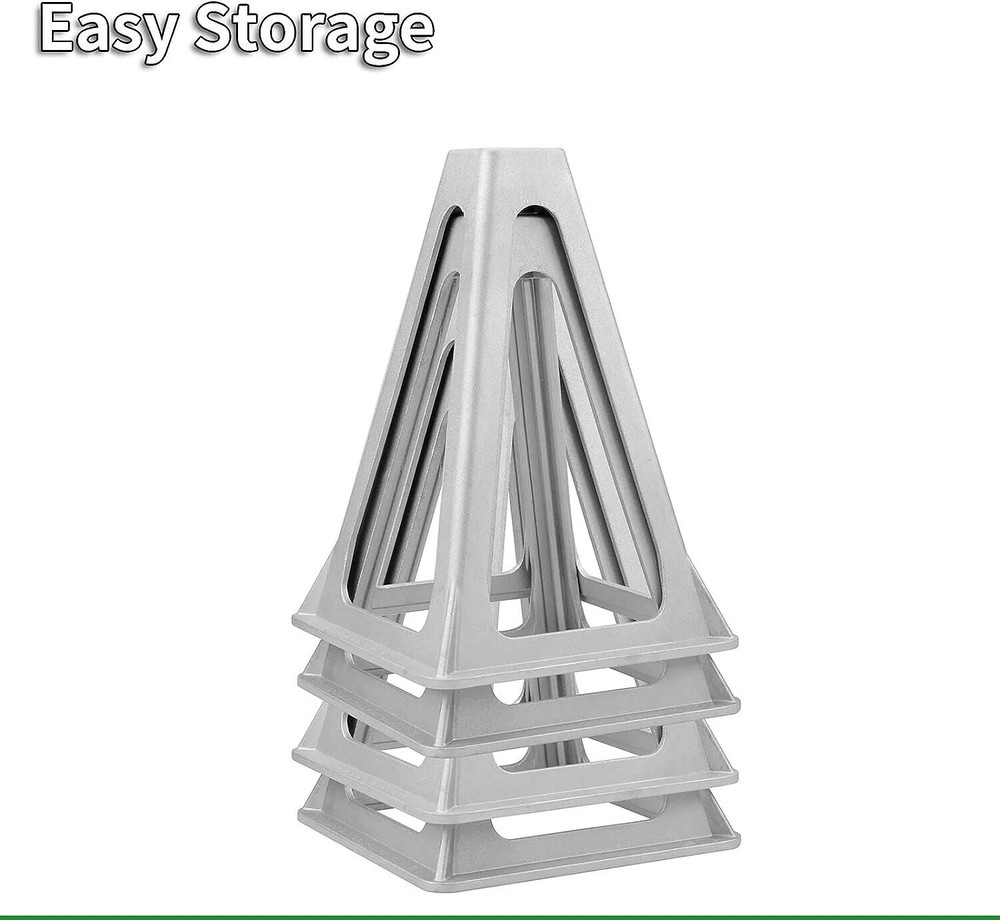 Aluminum RV Stack Jack Adjustable Trailer Stabilizer Support Camper Level Stand