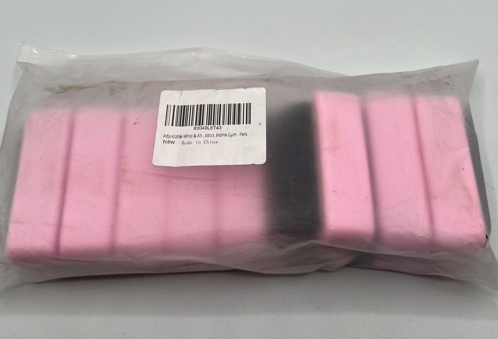 Adjustable Wrist Ankle Weights 2lbs Total (1lb Each) Workout Leg Weights Pink