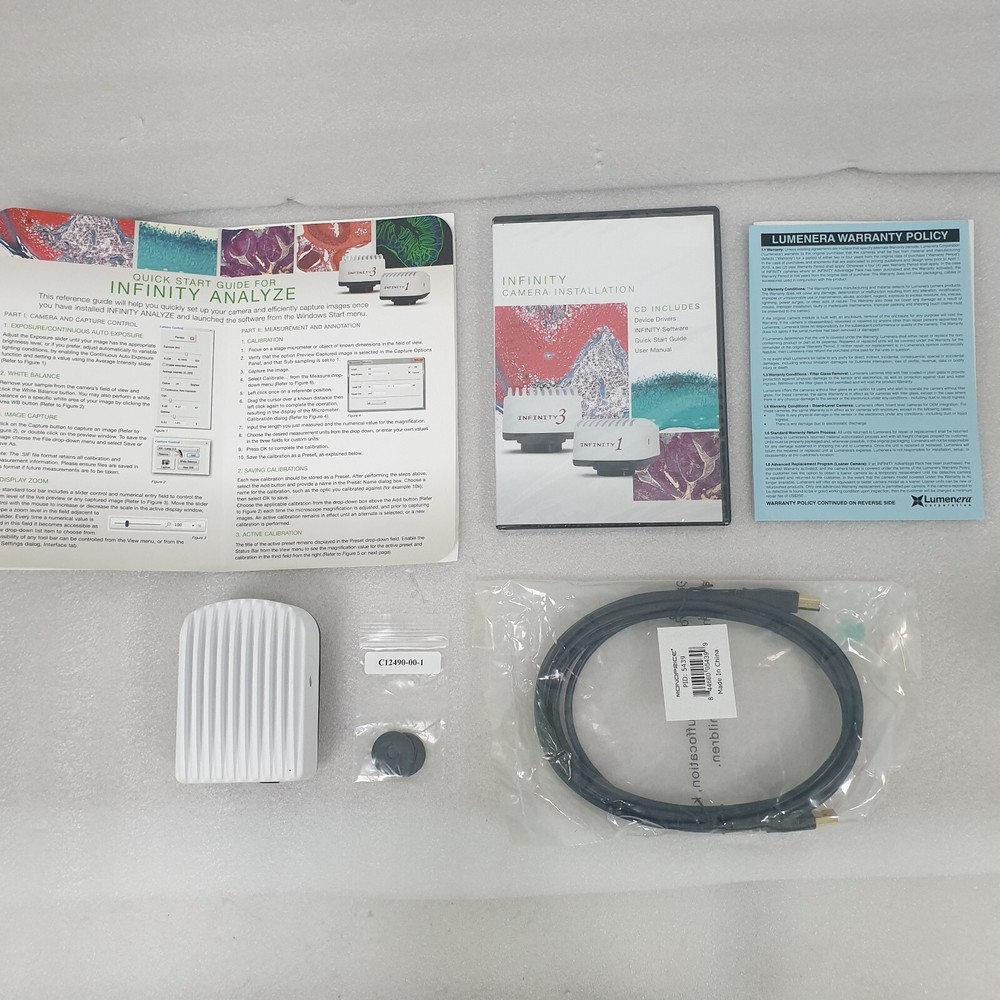 Lumenera INFINITY1-2CB 2.0 Megapixel Complete Set Microscope Camera