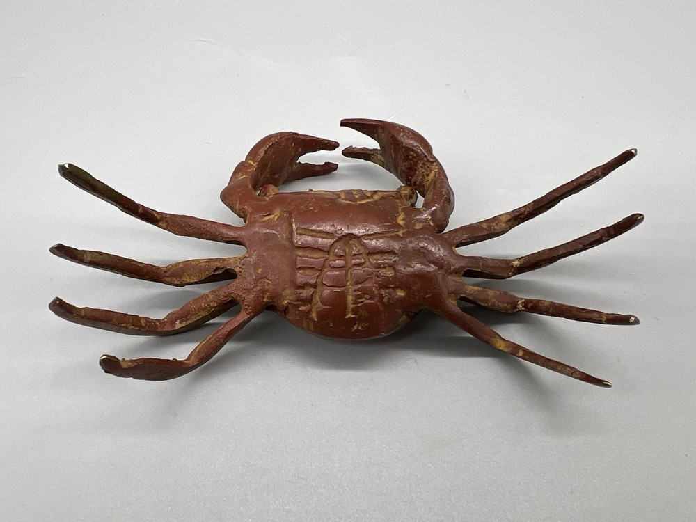 Brown Painted Iron 4” Wide Crab