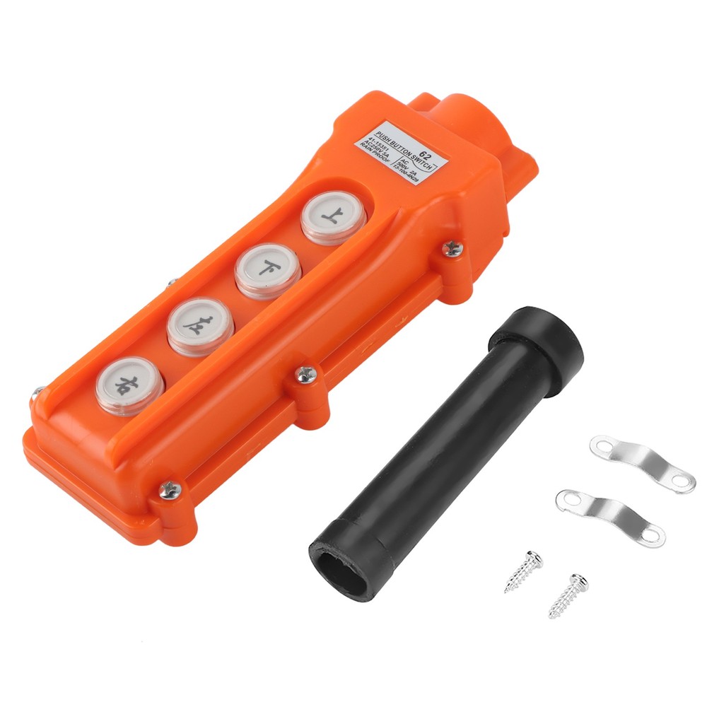 Crane Chain Hoist 4-channel Push Button Switch Lifting Pendant Controller