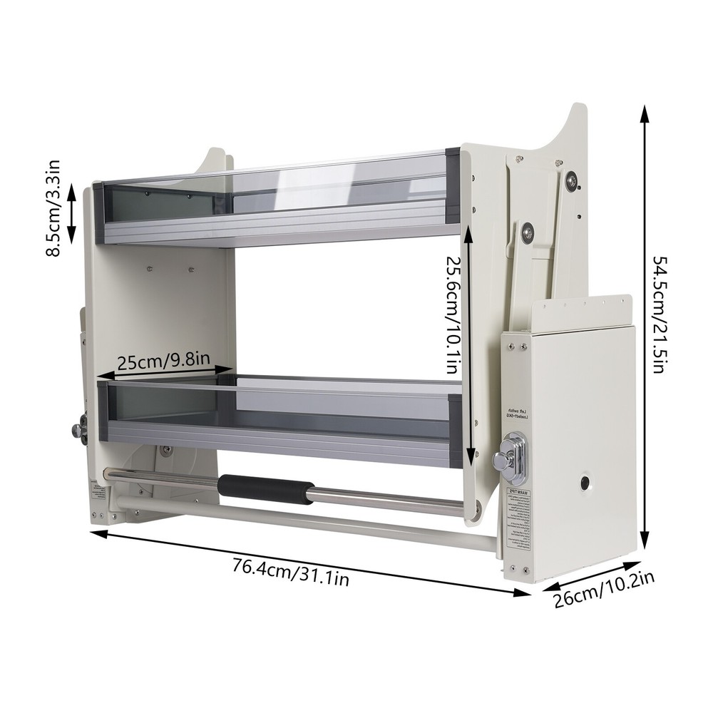2-Tier Pull Down Shelf Upper Wall Cabinet Storage Organizer For 24inch Cabinet
