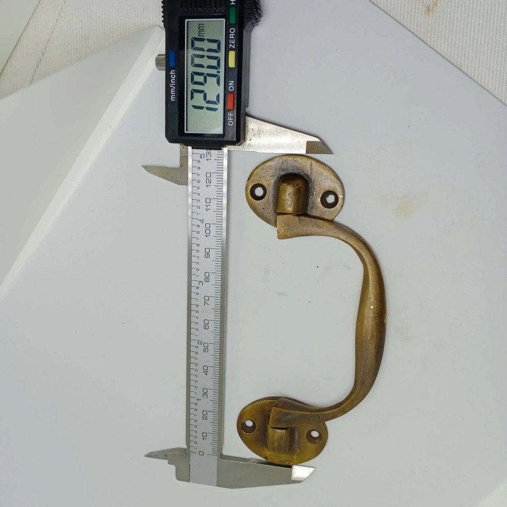 2 solid brass 5 " inches medium sea chest Box Handle 12.5 cm heavy strong Pulls