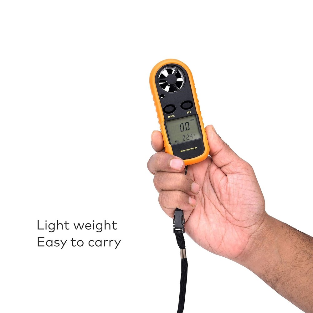 anemometer wind speed meter With LCD Backlight Portable Digital