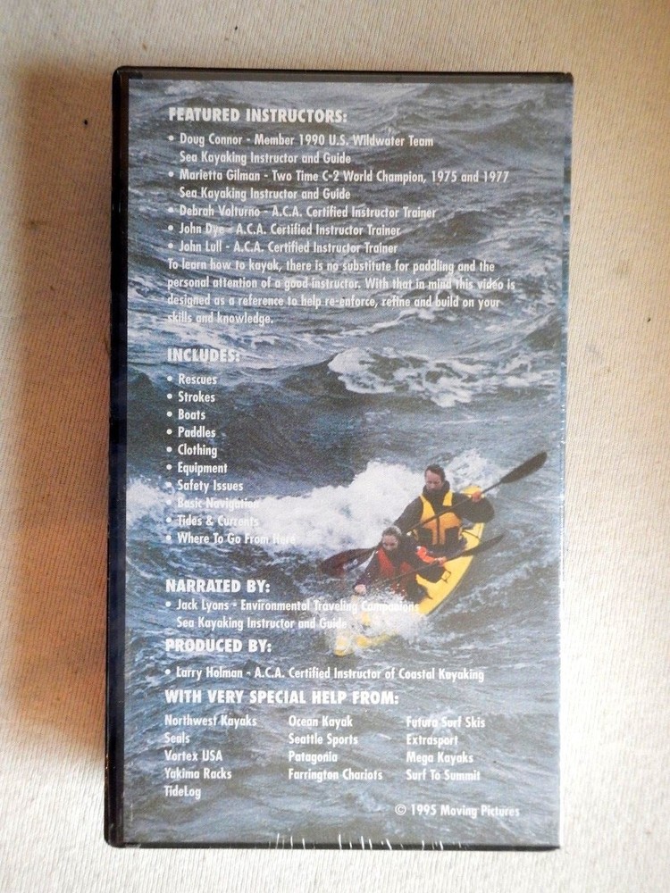 Sea Kayaking Getting Started - VHS Video Tape - Comprehensive Reference - New