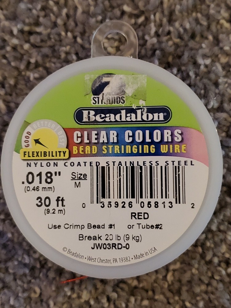 Beadalon 7 STRAND Bead, Gem Stringing Flex Wire (Various Colors + Sizes)