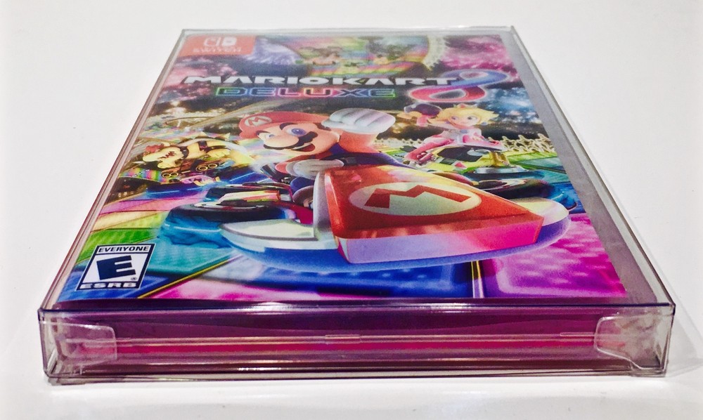 10 Box Protectors for NINTENDO SWITCH Video Games Custom Display Case Sleeve