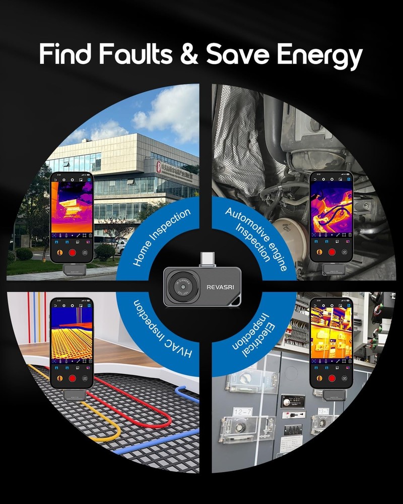 Thermal Camera for iPhone and Android, 320×240 Super IR Resolution Thermal Im...
