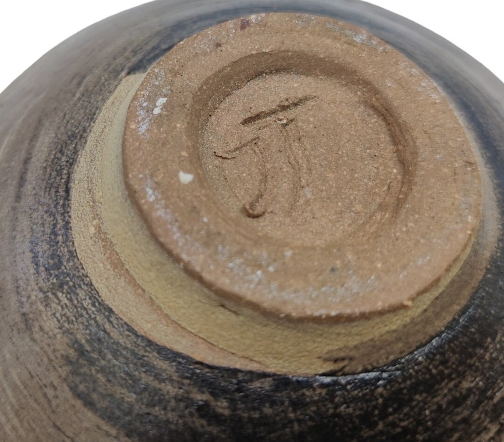 Small Studio Art Pottery Pot Bud Vase Signed Hand Painted