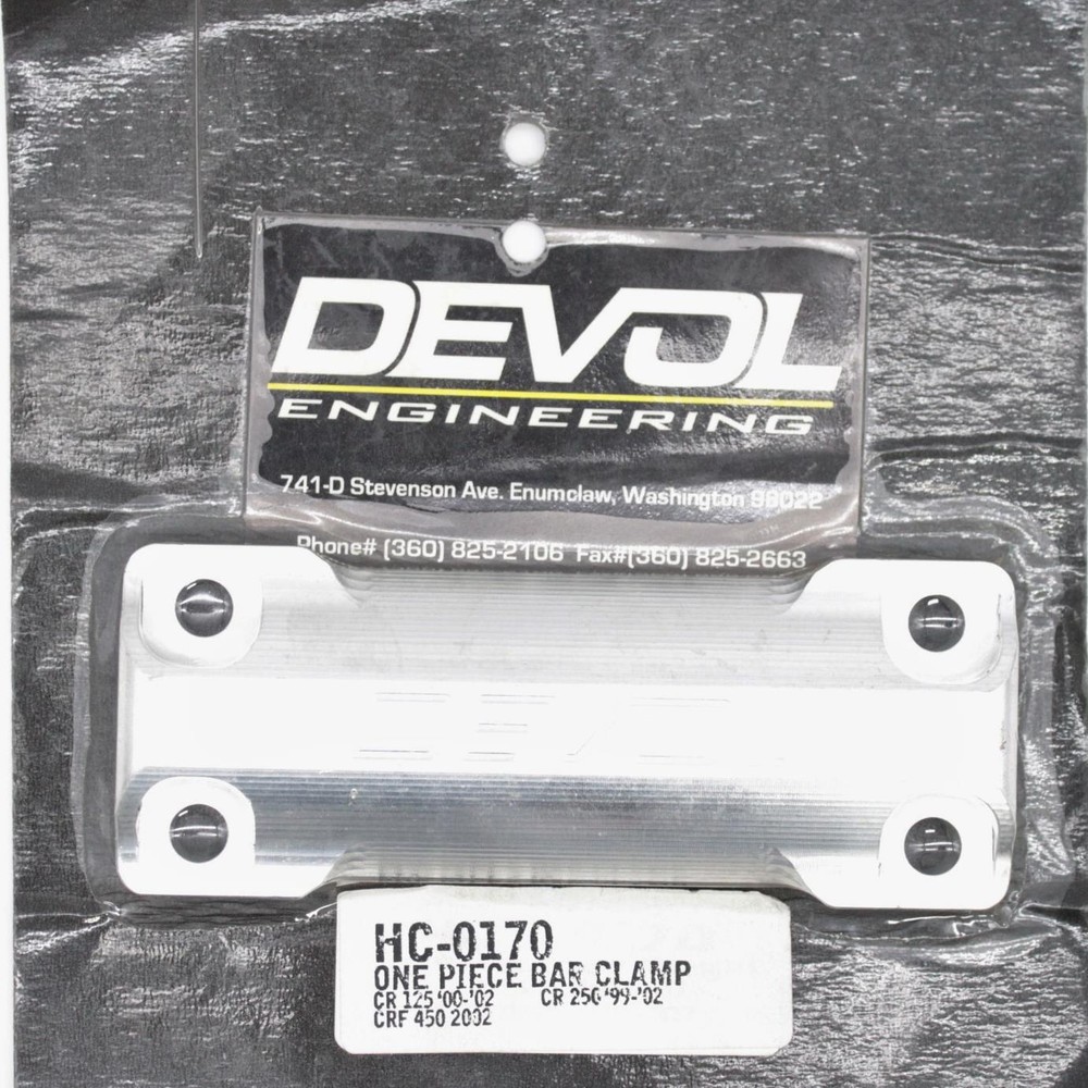 Devol One Piece Bar Clamp Part Number - HC-0170