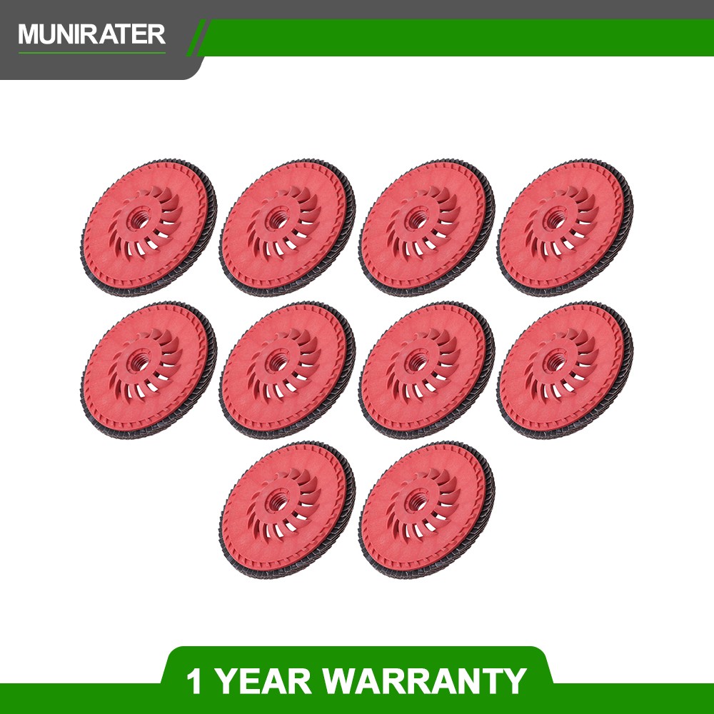 10 PCS Type 29 Ceramic Grain Flap Sanding Discs 4-1/2" x 7/8" 80 Grits