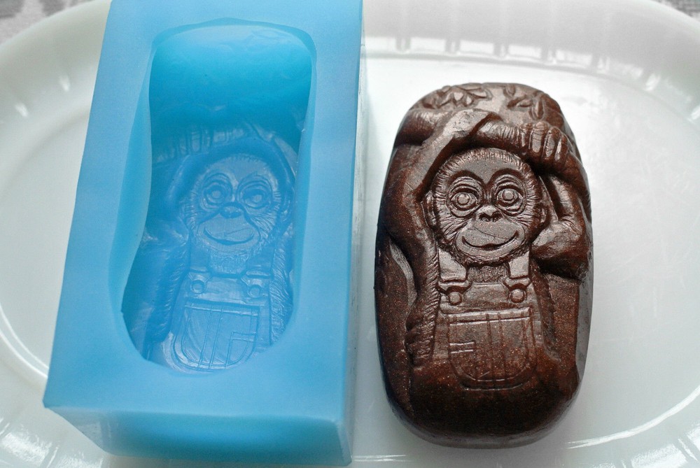 MONKEY SILICONE MOLD for soap making and other crafts