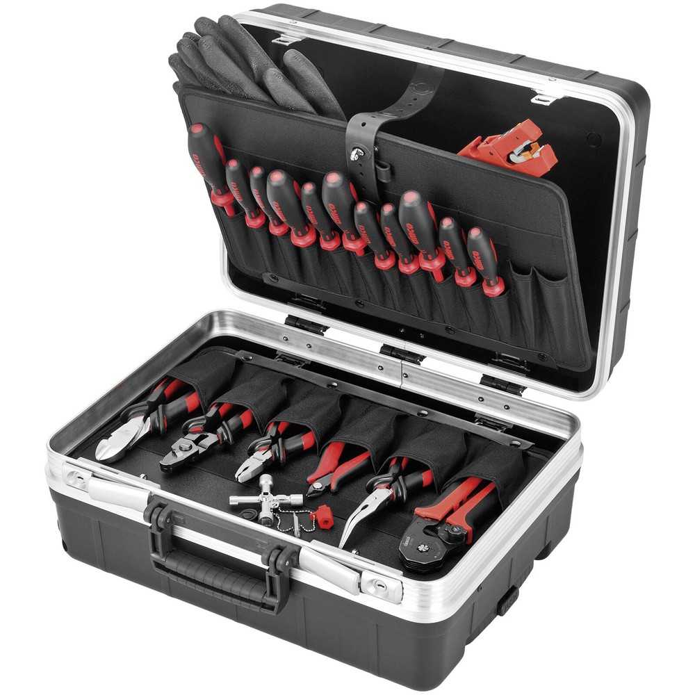 Cimco 170608 21-Piece Impact Resistant Plastic Lockable Tool Box